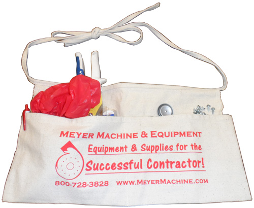 HCT026 - CONTRACTOR TOOL APRON WITH TWO POUCHES.