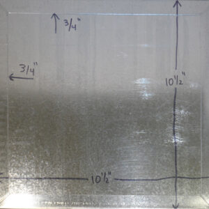 PAT001 - 10-1/2" x 10-1/2" Folded Edge Sheet metal duct patch, 25 pack.