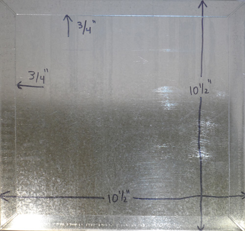 PAT001 - 10-1/2" x 10-1/2" Folded Edge Sheet metal duct patch, 25 pack.