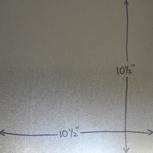 PAT008 - 10-1/2" x 10-1/2" Sheet metal duct patch, 25 pack.