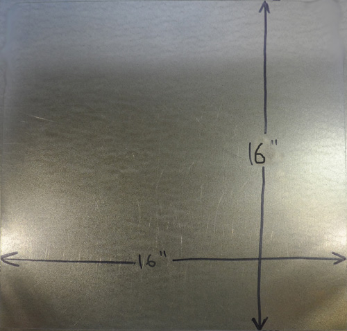 PAT016 - 16" x 16" Sheet metal duct patch, 25 pack.