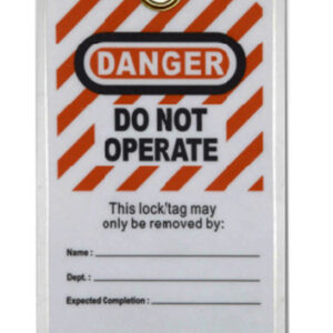 PPE031 - Lock-Out Tag-Out Personal Tag.