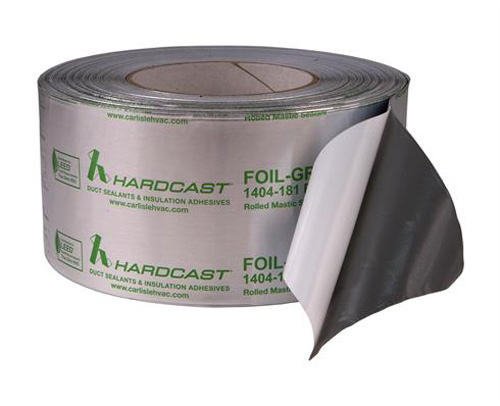 TAP014 - Foil Grip 1404 - Indoor/Outdoor Rolled Mastic Sealant, Unprinted, 3" x 100'.